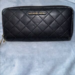 Michael Kors Black Quilted Wallet